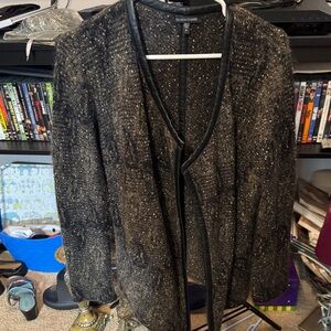 Eileen Fisher Charcoal Tweed Blazer